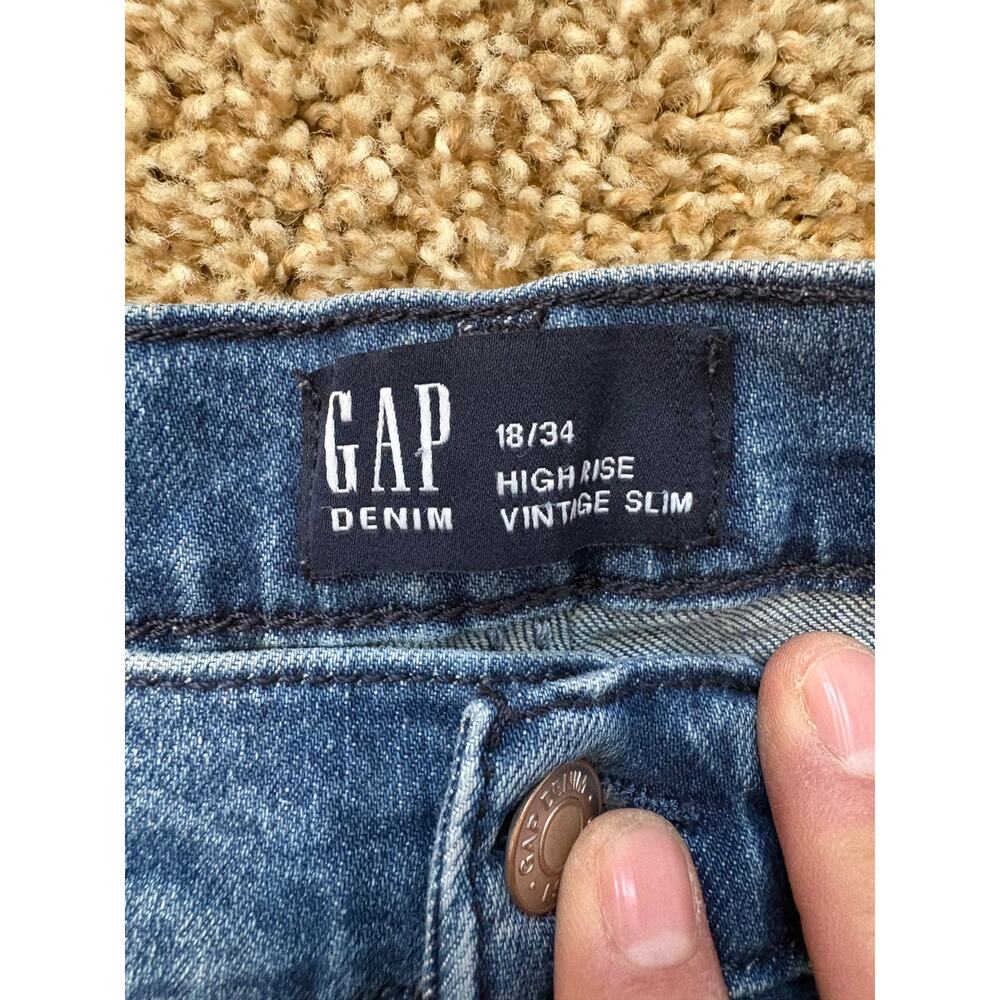 Gap High Rise Vintage Slim Jeans Mens Size 18/34